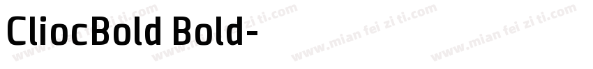 CliocBold Bold字体转换